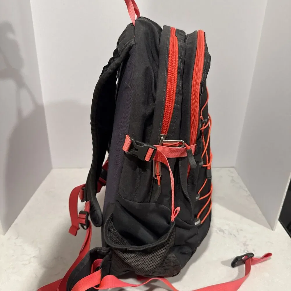 North Face Backpack Borealis Gray Pink Coral Backpack. see Description.